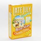 Late July Organic Bite Size Cheddar Cheese Crackers
