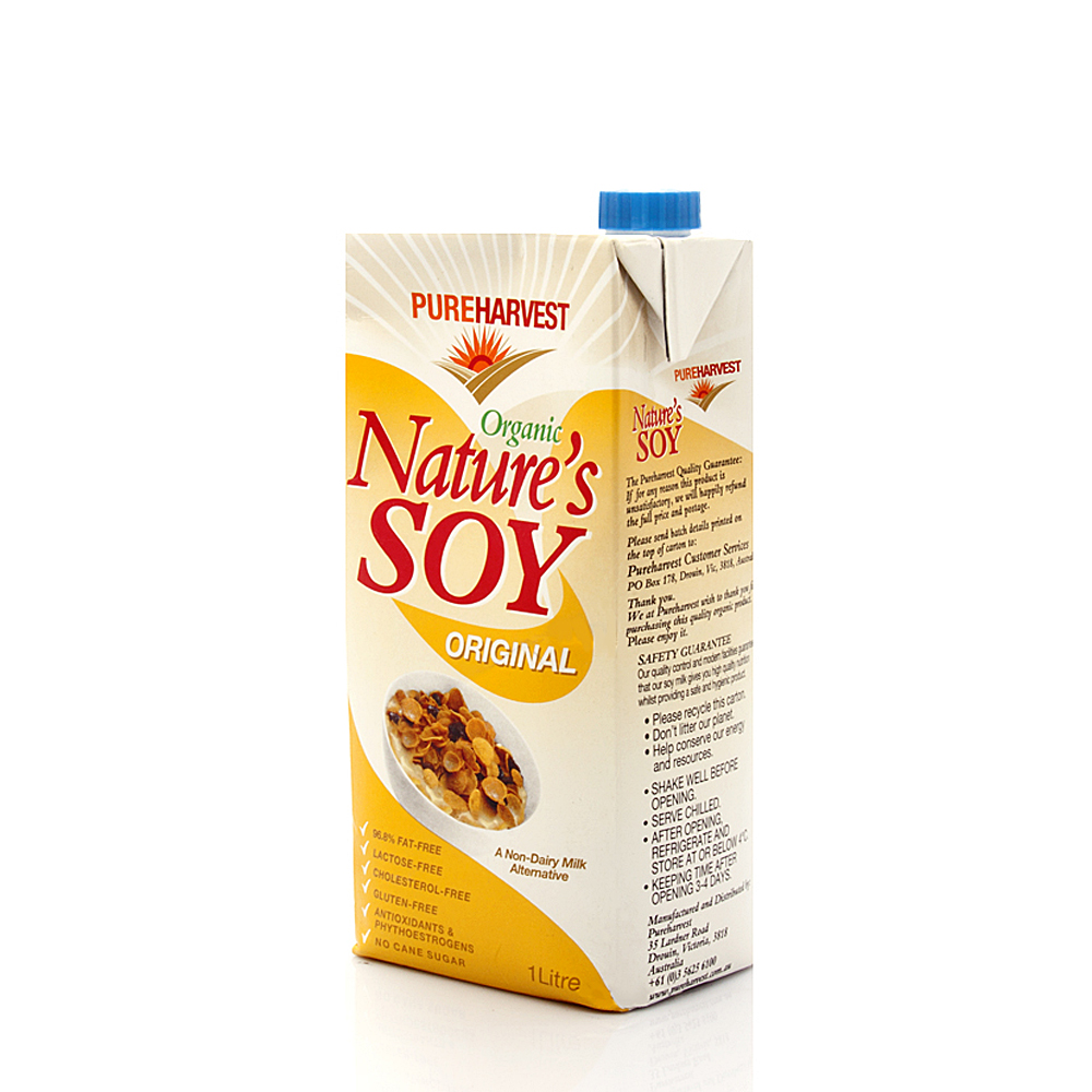 pureharvest nature"s soy milk (original, ecocert